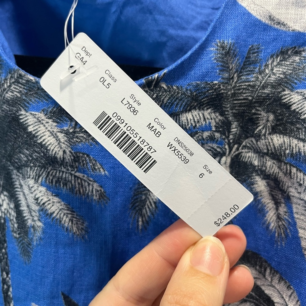 J. Crew Floral Blue Sleeveless Maxi Dress - Picture 6 of 15
